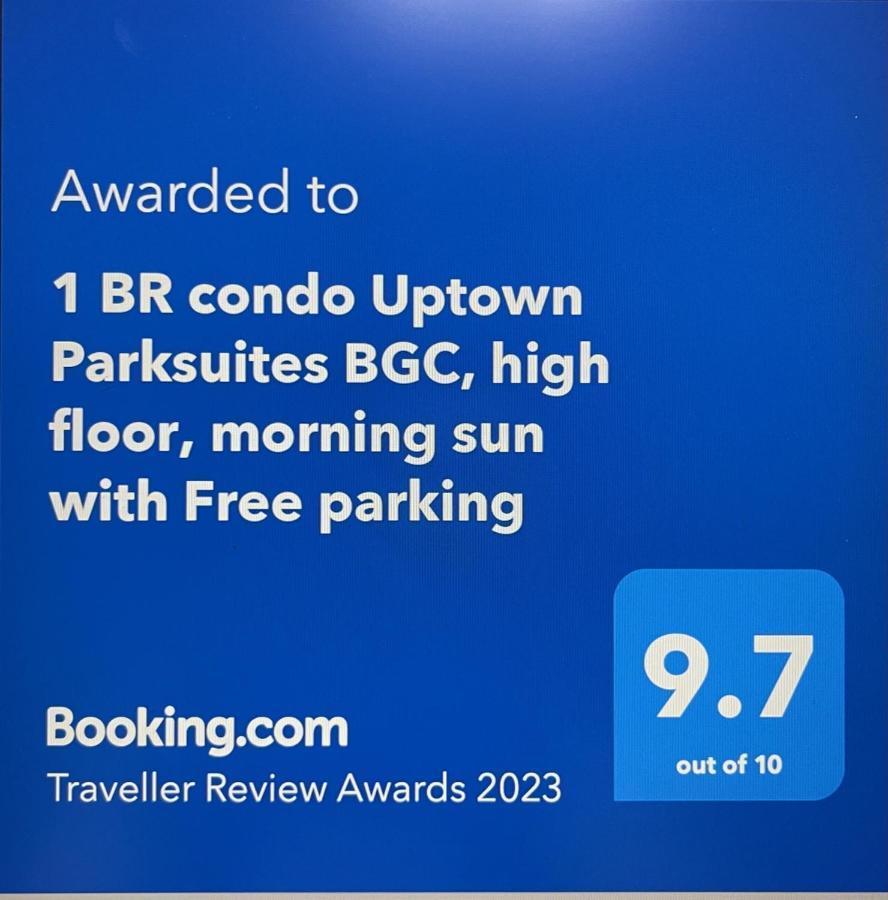 1 Bedroom Condo Uptown Parksuites Bgc, High Floor, Morning Sun 马尼拉 外观 照片